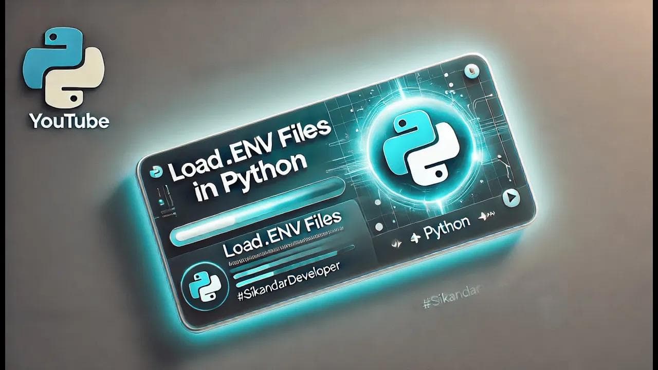 How to Load a .env File in Python Using python-dotenv